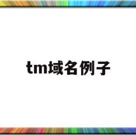 tm域名例子(带tm的商标)