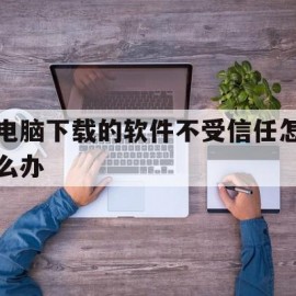 电脑下载的软件不受信任怎么办(电脑下载的软件未受信任怎么设置)