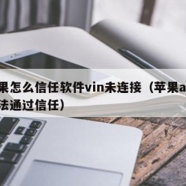 苹果怎么信任软件vin未连接（苹果app无法通过信任）