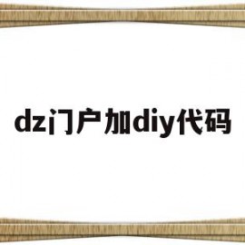 包含dz门户加diy代码的词条