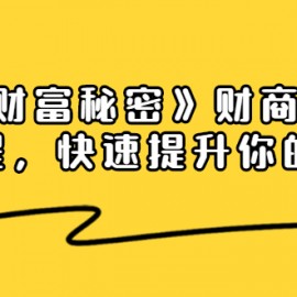 《终极财富秘密》财商学习必修课程，快速提升你的财富（18节视频课）