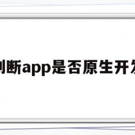 判断app是否原生开发(如何判断我们使用的app是采用什么方式开发的)