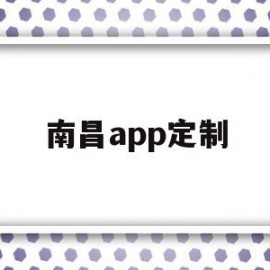 南昌app定制(南昌app定制开发公司)