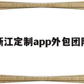 浙江定制app外包团队(浙江定制app外包团队有哪些)