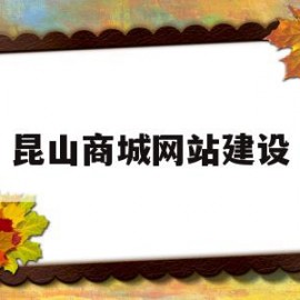 昆山商城网站建设(昆山市商业网点布局规划)