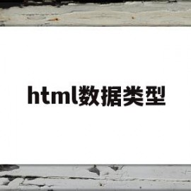 html数据类型(html属于哪种数据类型)