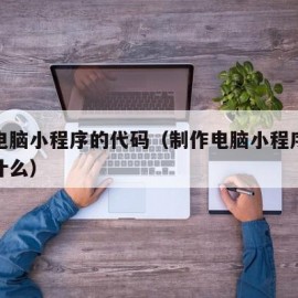 制作电脑小程序的代码（制作电脑小程序的代码是什么）