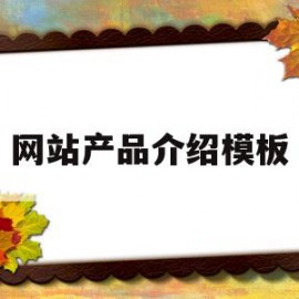 网站产品介绍模板(网站产品介绍模板范文)