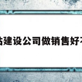 网站建设公司做销售好不好(网站建设公司是干嘛的)