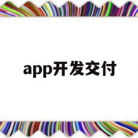 app开发交付(软件开发交付时需要提交哪些资料)