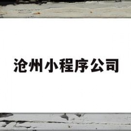 沧州小程序公司(沧州小程序公司电话)