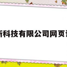 网新科技有限公司网页设计(网新科技集团有限公司是做什么的)