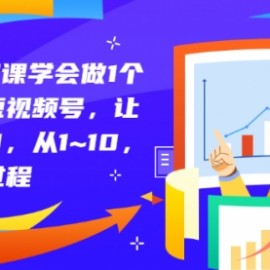 1个人1门课学会做1个热门的短视频号，让你从0~1，从1~10，打造全过程