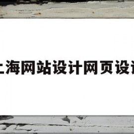 上海网站设计网页设计(上海网页设计培训机构排行)