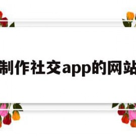 制作社交app的网站(制作一个社交app要多少钱)