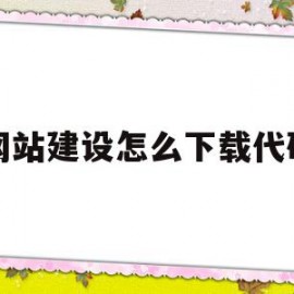 网站建设怎么下载代码(网站建设作业代码)