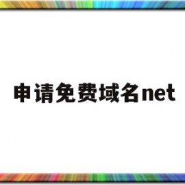 申请免费域名net(申请免费域名显示当前ca机构访问异常)