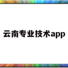 云南专业技术app(云南专业技术人员职称)