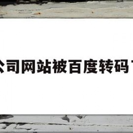 公司网站被百度转码了(公司网站被百度转码了怎么处理)