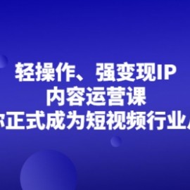 超级IP轻创圈，让你的个人IP，成为自动印钞机，轻松吸金 年赚百万