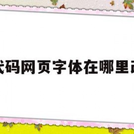 代码网页字体在哪里改(怎么用代码改网页上的内容)