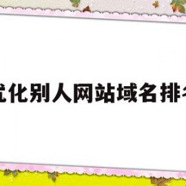 优化别人网站域名排名(网站排名优化有必要做吗?)