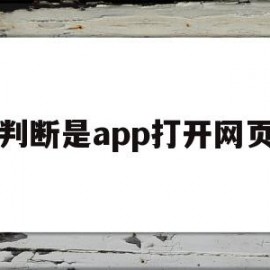 判断是app打开网页(判断是app打开网页怎么办)