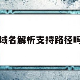 域名解析支持路径吗(域名解析支持路径吗怎么设置)