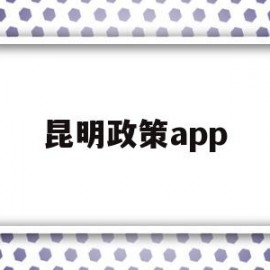 昆明政策app(昆明政策研究室主任)