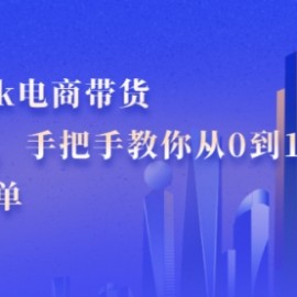 TikTok电商带货训练营，手把手教你从0到1带货出单