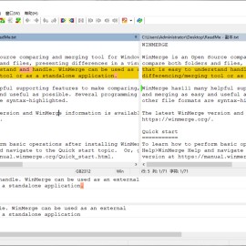 WinMerge文件比较v2.16.38绿色便携版