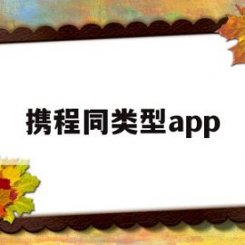 携程同类型app(携程同类型卖机票的软件)