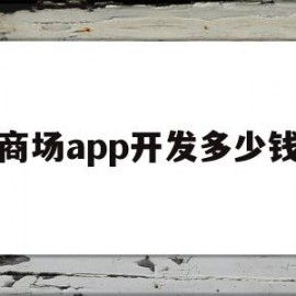 商场app开发多少钱(商场app开发多少钱一个月)