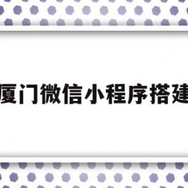 厦门微信小程序搭建(厦门微信软件有限公司)