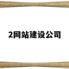 2网站建设公司(网站建设公司多少钱)