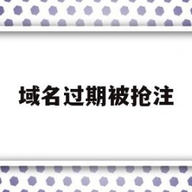 域名过期被抢注(域名过期被抢注涉黄怎么处罚)