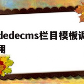 包含dedecms栏目模板调用的词条