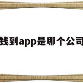 钱到app是哪个公司(钱到到app怎么找不到了)