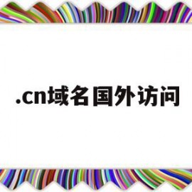 .cn域名国外访问(访问国外域名DNS服务器用哪一个)