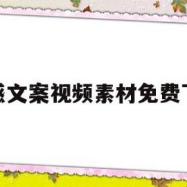 伤感文案视频素材免费下载(伤感文案视频素材免费下载大全)