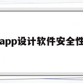 app设计软件安全性(app设计软件安全性怎么样)