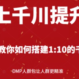 线上千川提升课：手把手教你搭建1：10的千川计划 DMP人群包让人群更精准