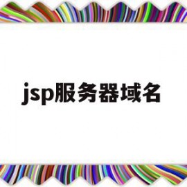 jsp服务器域名(jsp网站部署的时候选择的服务器是)