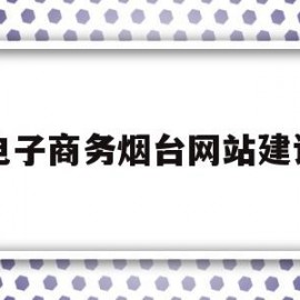 电子商务烟台网站建设(电子商务网站建设实训报告)