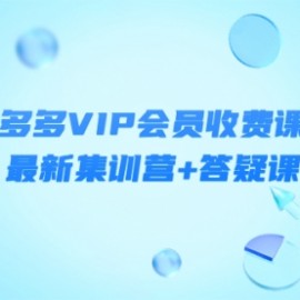 某社群·拼多多VIP会员收费课程，最新集训营+答疑课-价值3000+