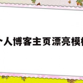 个人博客主页漂亮模板(个人主页博客是什么意思)