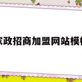 家政招商加盟网站模板(家政招商加盟网站模板图片)