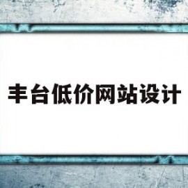 丰台低价网站设计(丰台低价网站设计公司)