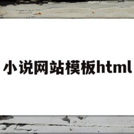 小说网站模板html(小说网站模板搜一品资源网)