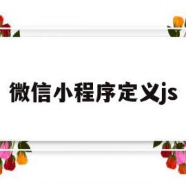 微信小程序定义js(微信小程序定义接口对象)